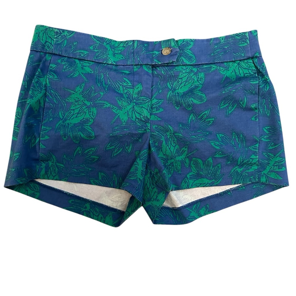J. Crew Factory Blue & Green Floral Women's Shorts